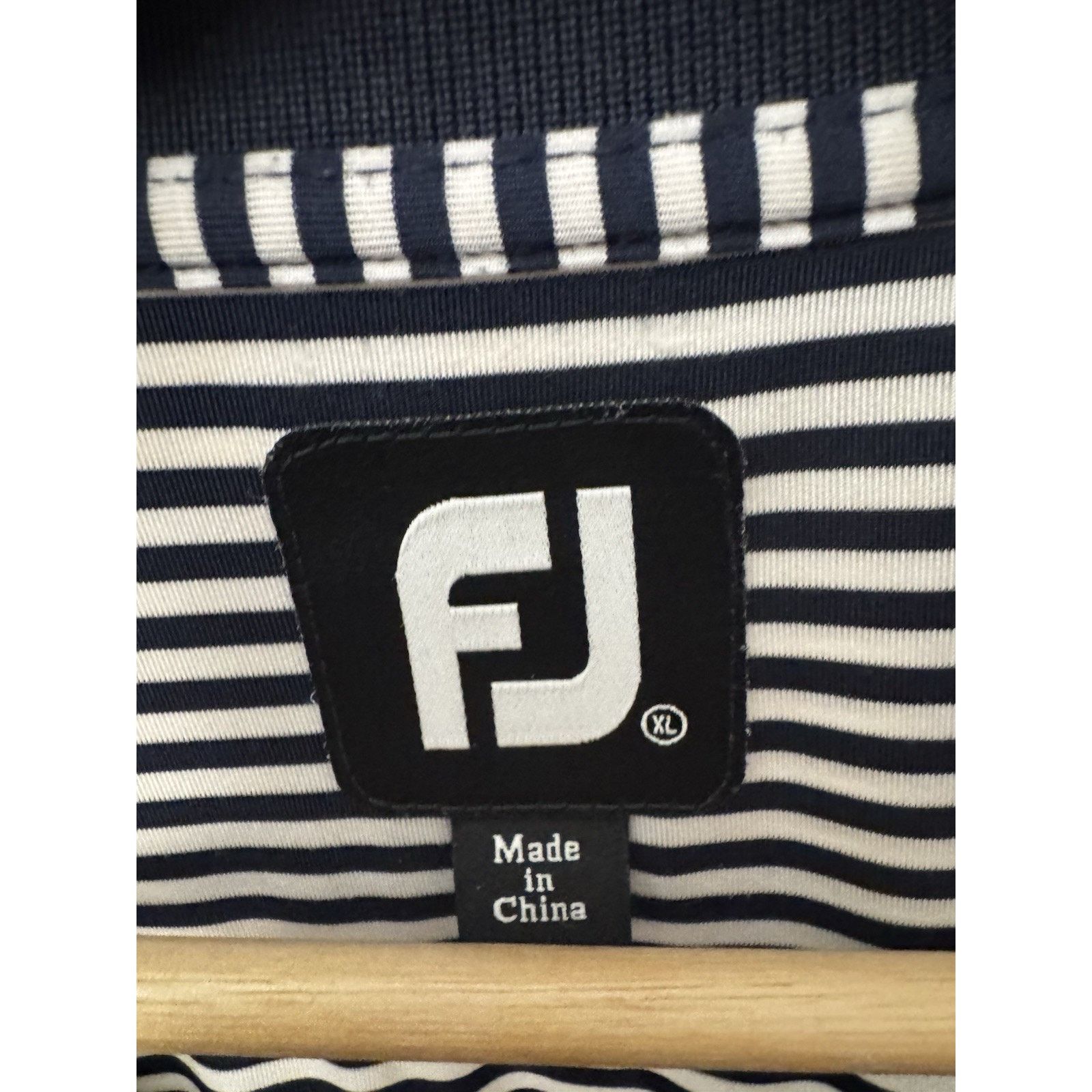 Footjoy FootJoy Golf Polo XL NavyStripped 1757 Golf Club Performance Size US XL / EU 56 / 4 - 3 Thumbnail
