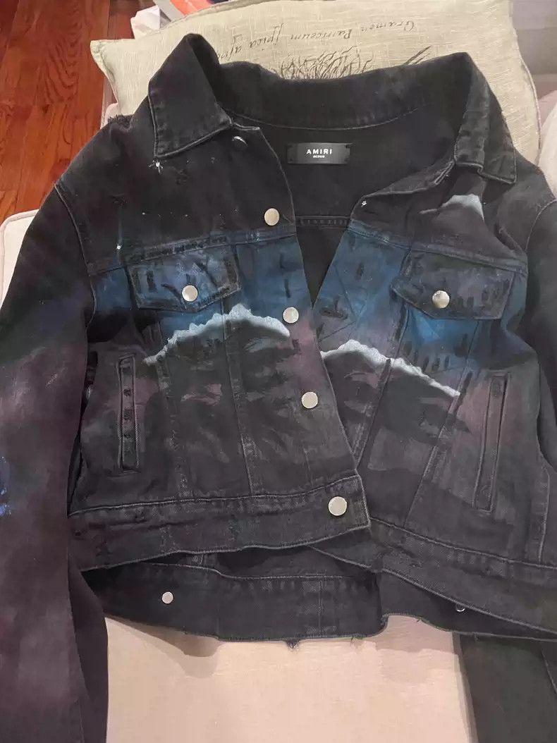 Other amiri Rhinestone Starwolf denim jacket -2507 Size US M / EU 48-50 / 2 - 1 Thumbnail