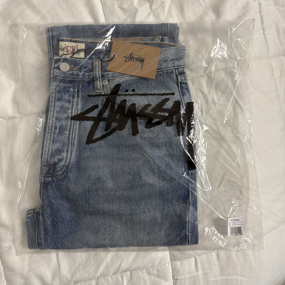 Stussy Stussy Slim Ol Jean stone washed indigo Size US 34 / EU 50 - 6 Thumbnail
