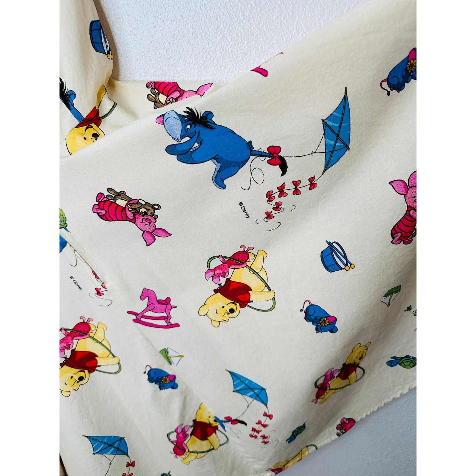 Other Vintage Cream Winnie The Poo Print Apron Dress Small Size S / US 4 / IT 40 - 7 Thumbnail