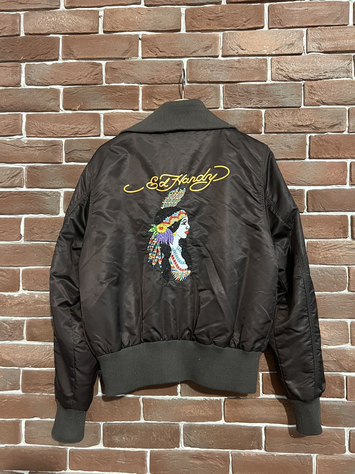 Christian Audigier Ed Hardy Christian Audigier Rare Hype Brown Y2k Jacket Size US M / EU 48-50 / 2 - 2 Thumbnail