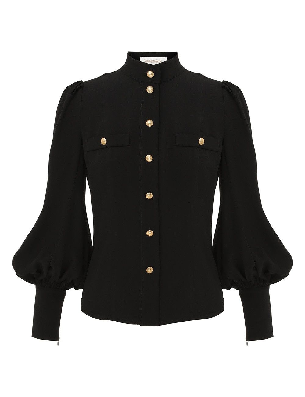 Zimmermann oc11z0825 Utility Blouse in Black Size M / US 6-8 / IT 42-44 - 1 Thumbnail