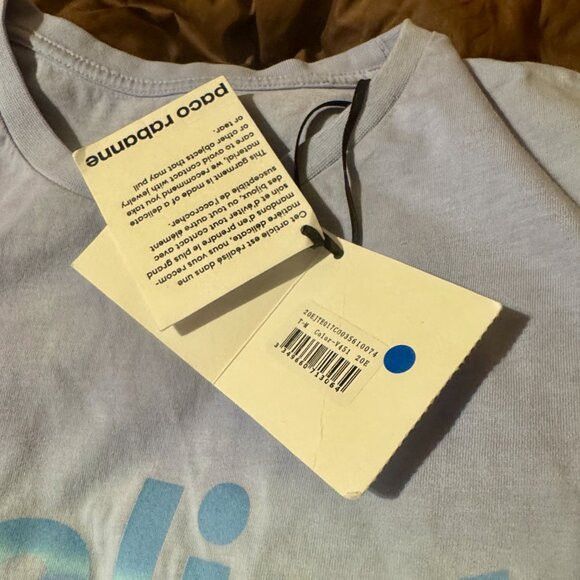 Paco Rabanne cotton Realist t shirt in a blue and lilac gradient Size M / US 6-8 / IT 42-44 - 6 Thumbnail