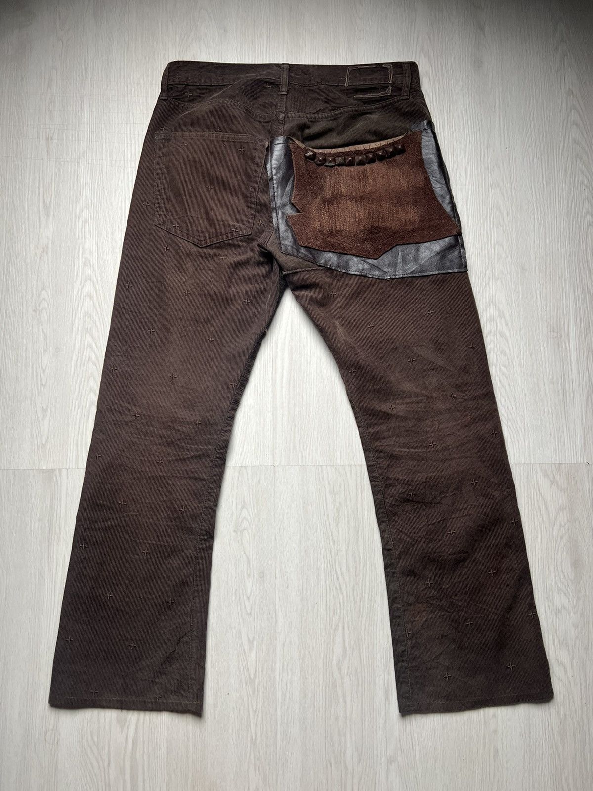 NADA Rebirth To Tabura Rasa Boro Leather Pocket Like Undercover Size US 31 - 1 Thumbnail