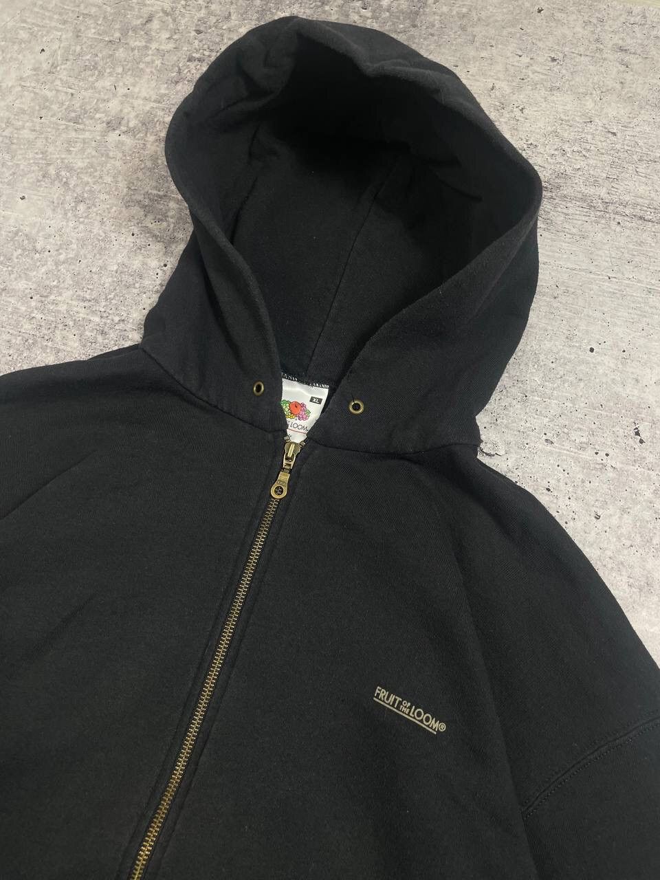 Fruit Of The Loom Vintage Fruit Of The Loom FOTL Baggy Zip Up Hoodie Y2K Size US XL / EU 56 / 4 - 4 Thumbnail