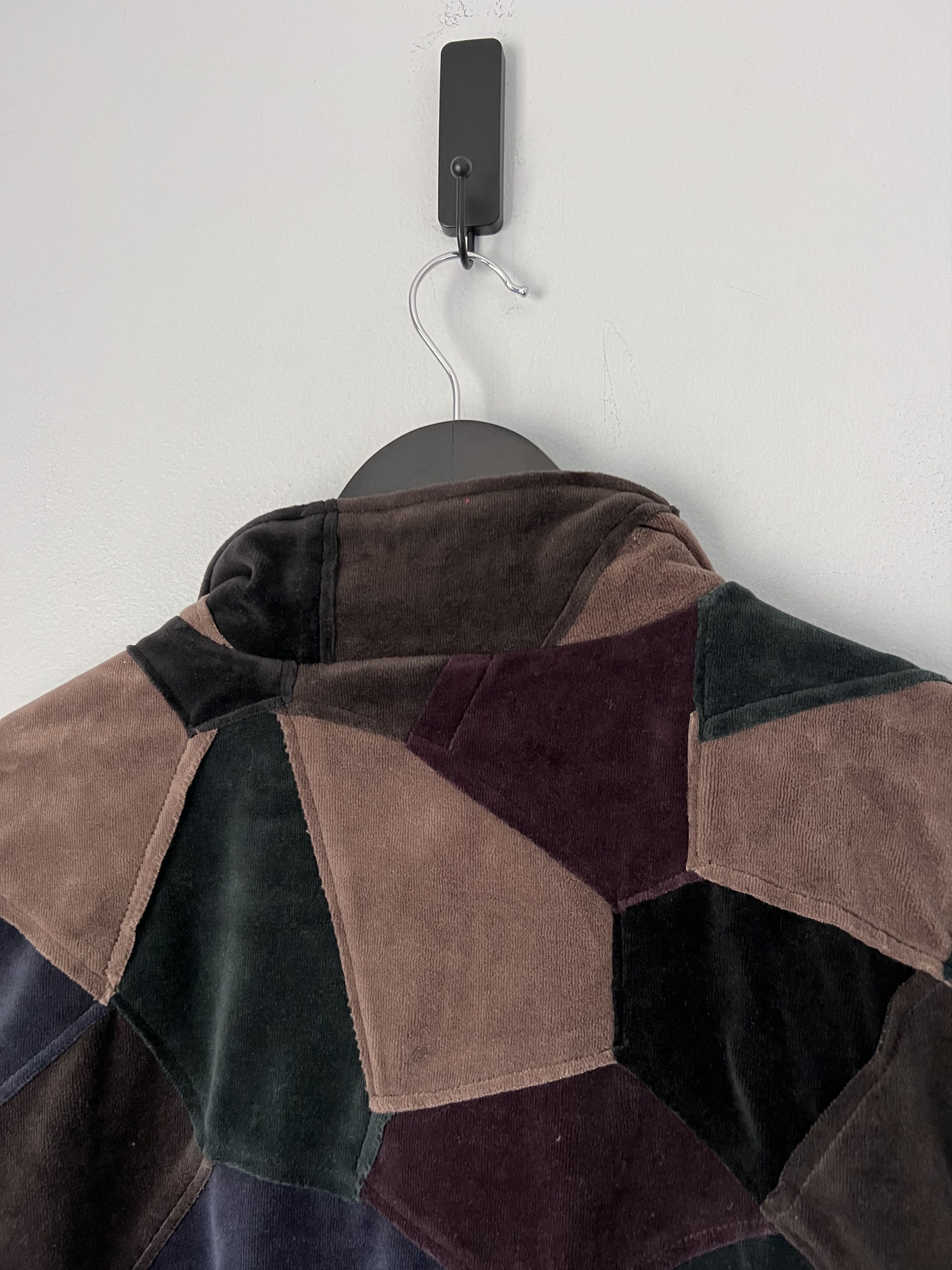 Supreme Supreme Patchwork Velour Track Jacket in Dark Navy Size US XL / EU 56 / 4 - 6 Thumbnail