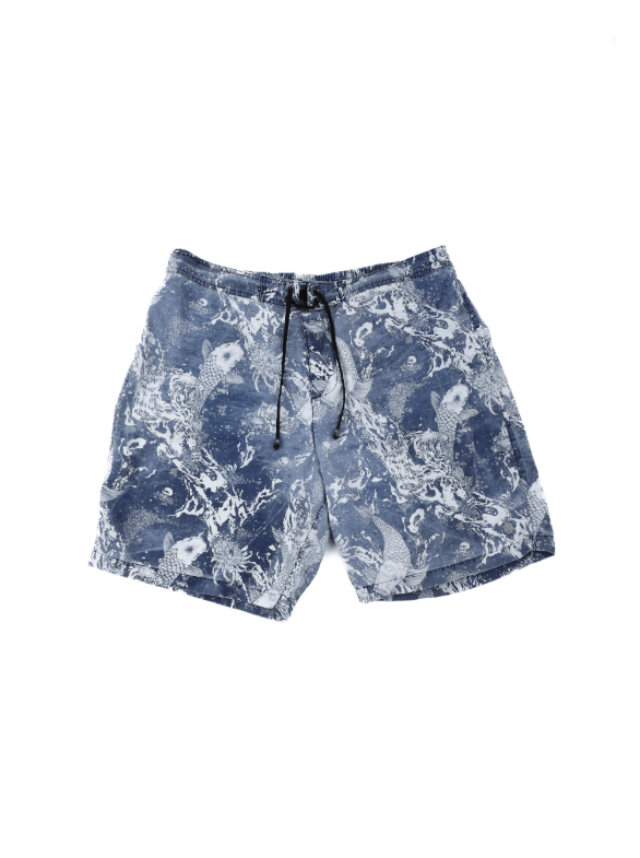 Alexander McQueen Alexander McQueen Blue All-Over Print Swim Trunks Size XL Size US 38 / EU 54 - 1 Thumbnail