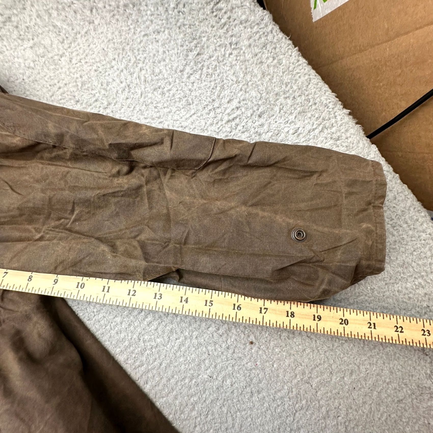Vintage Driza Bone Australia Waxed Cotton Trench Riding Coat Mens XL 7 Brown Snap Size US XL / EU 56 / 4 - 5 Thumbnail