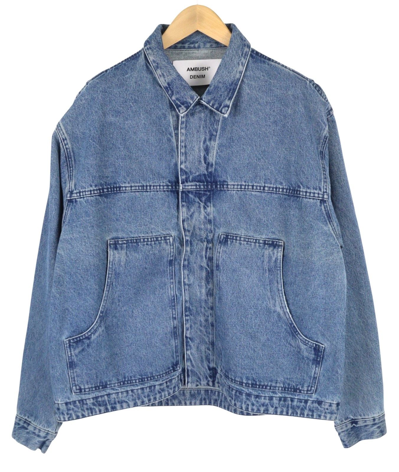 Ambush Design L Denim Blue Faded Patch Pockets Oversized 86580 Size US L / EU 52-54 / 3 - 1 Thumbnail