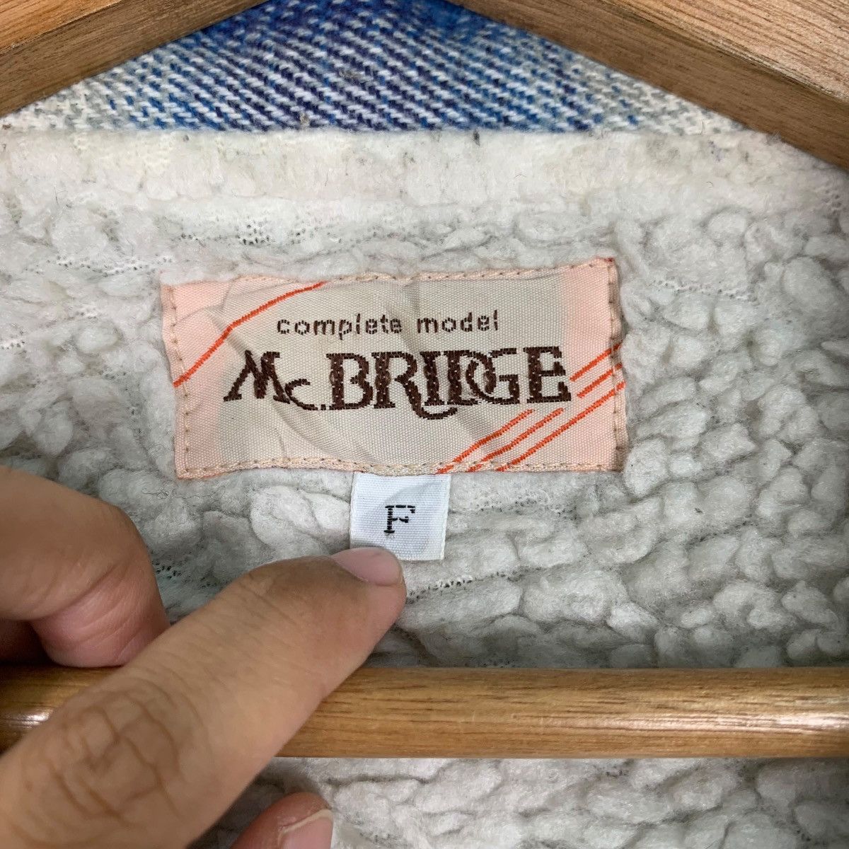 Flannel Mc. BRIDGE Shadow Plaid Sherpa Flannel #0219-C10 Size US M / EU 48-50 / 2 - 14 Thumbnail