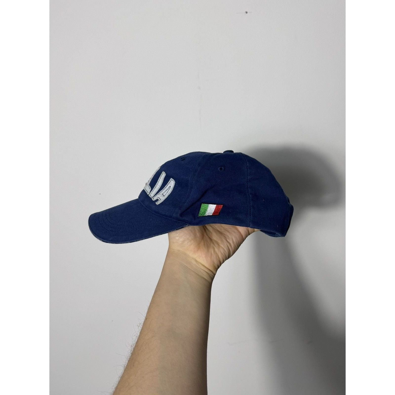 Drain Gang × S4LEM × Vintage 90s Vintage Italia Flag Blue Hat Cap Size ONE SIZE - 2 Thumbnail