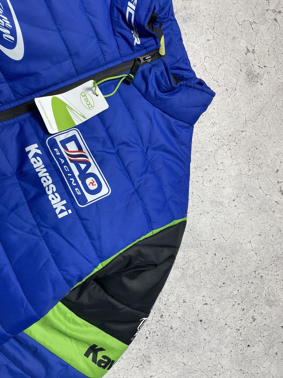 NASCAR New Jacket Kawasaki Racing Big Logo Y2K Rare Size US L / EU 52-54 / 3 - 6 Thumbnail