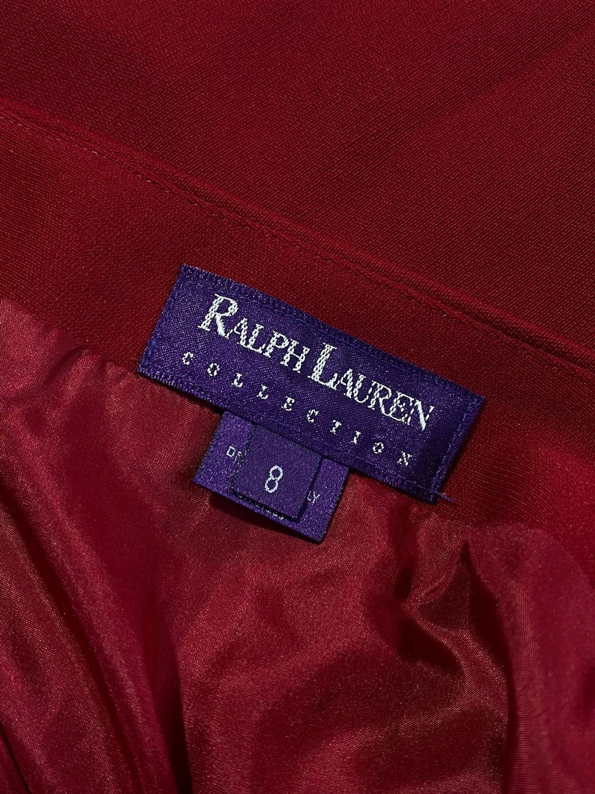 Ralph Lauren × Ralph Lauren Purple Label × Vintage Vintage Ralph Lauren Collection Purple Label Hot Red Skirt Size 30" / US 8 / IT 44 - 3 Thumbnail