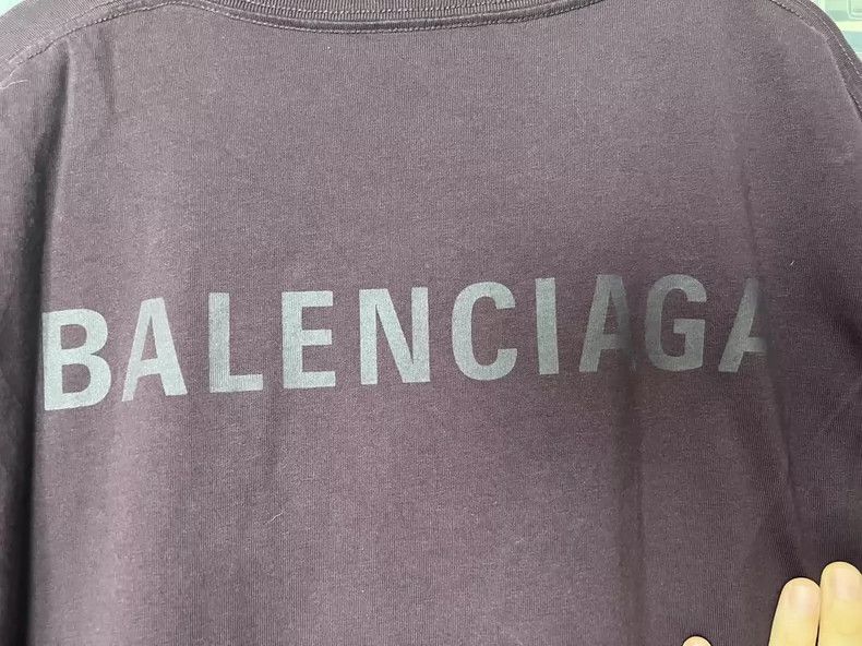 Balenciaga Balenciaga Logo printed short sleeves before and after win Size US M / EU 48-50 / 2 - 4 Thumbnail
