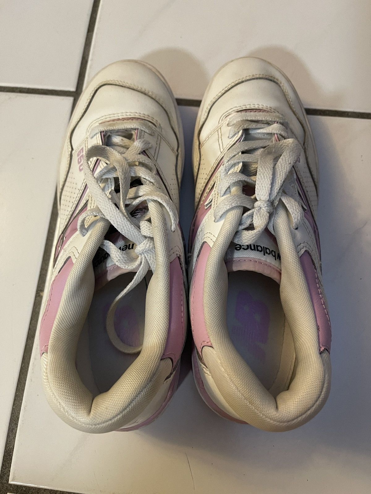 New Balance NEW BALANCE 550 White Lilac Bubble Gum Pink Women's Shoes Size US 9.5 / IT 39.5 - 5 Thumbnail