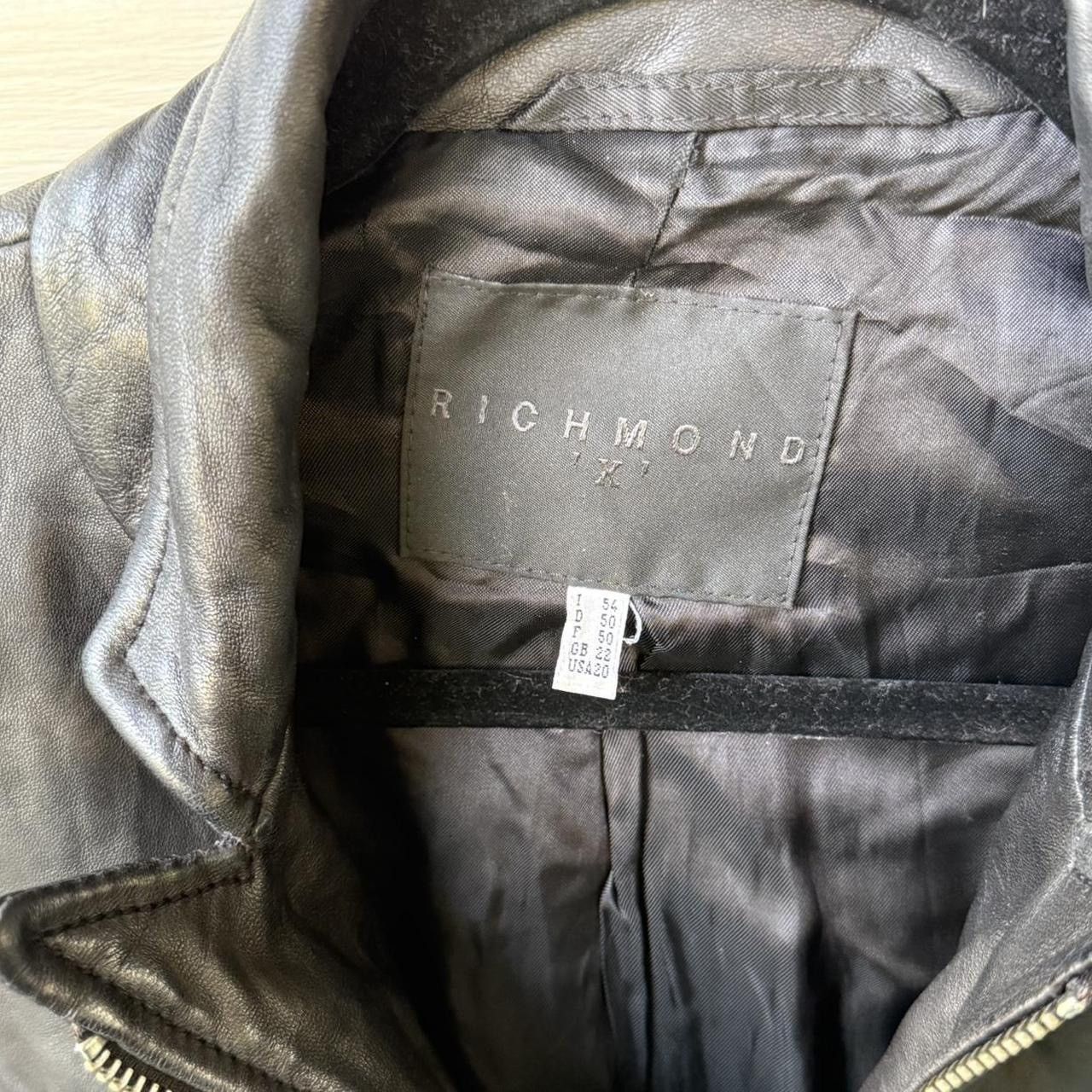 John Richmond John Richmond leather jacket blazer zip up with fort pockets Size 3XL / US 20-22 - 2 Thumbnail