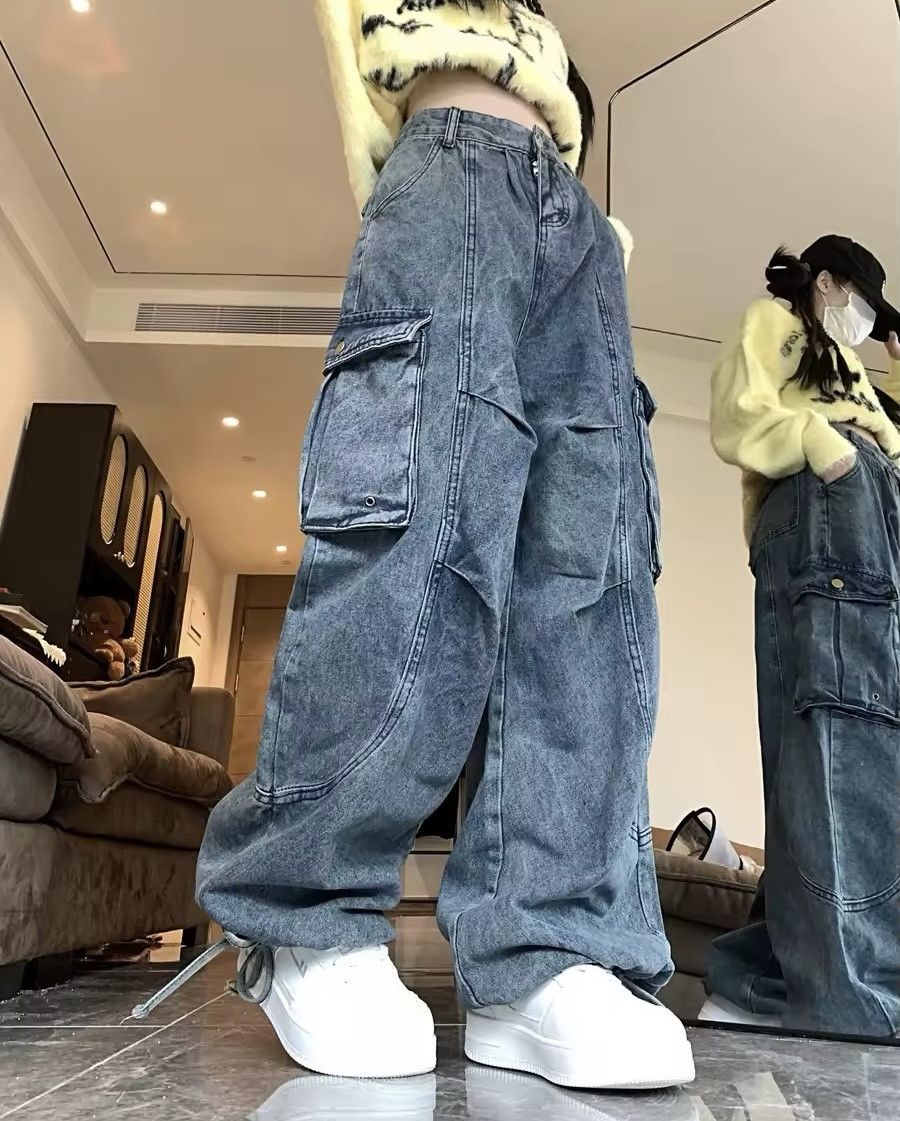 Jean High Waist Baggy Blue Jeans Size 27" / US 4 / IT 40 - 5 Thumbnail