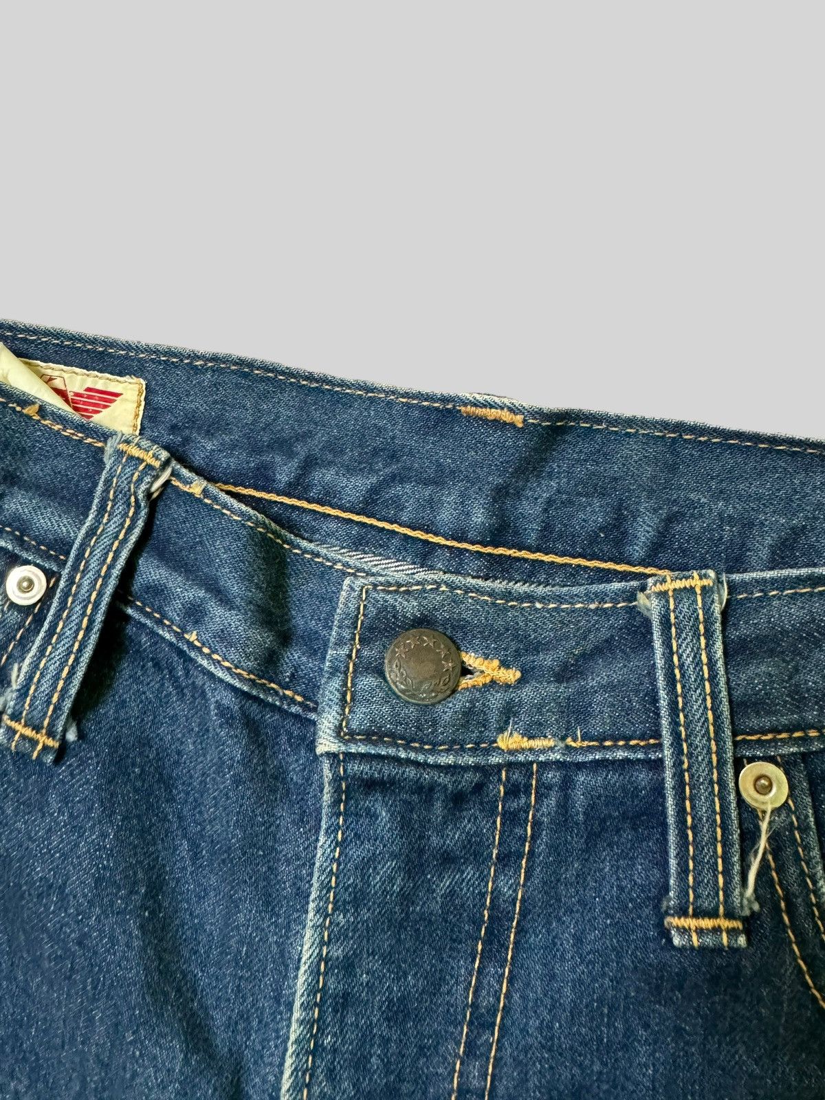 If Six Was Nine Vintage Flared BLUE EYES Scovill Zipper Bell bottom Denim Size US 30 / EU 46 - 7 Thumbnail