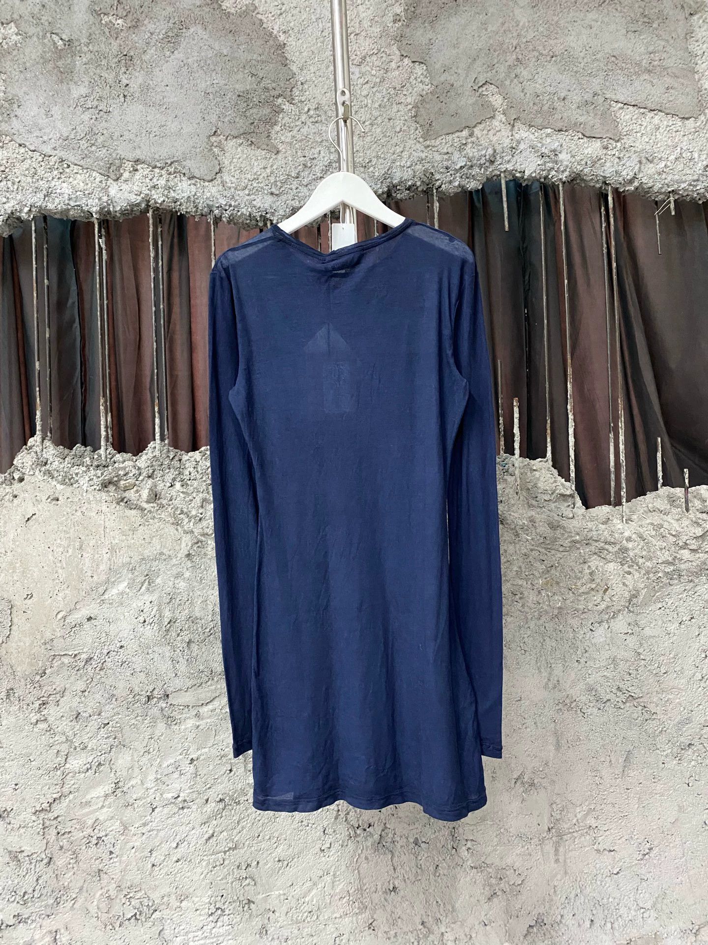 Miu Miu MIU MIU Navy Blue Long-Sleeve Top Women's Size M / US 6-8 / IT 42-44 - 2 Thumbnail