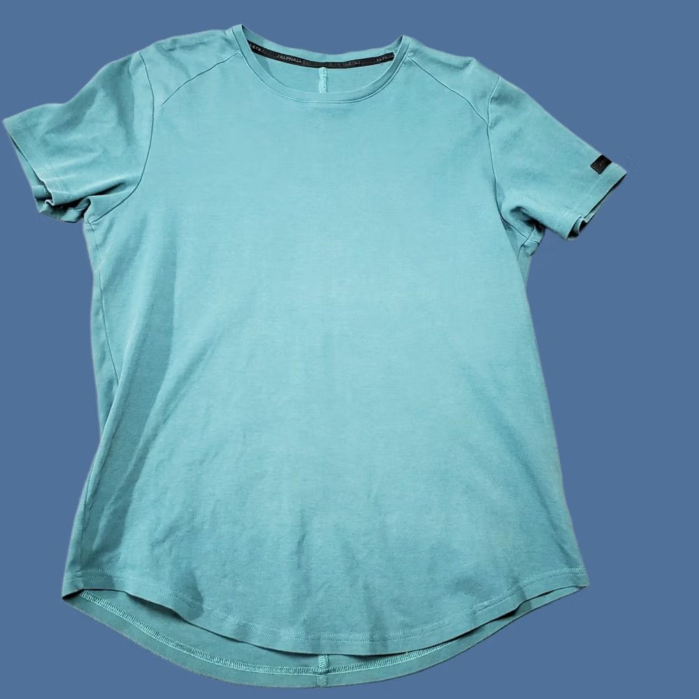 Vintage ALPHALETE Shirt Womens Green Large Short Sleeve Training Stretch Activewear Top Size L / US 10 / IT 46 - 1 Thumbnail