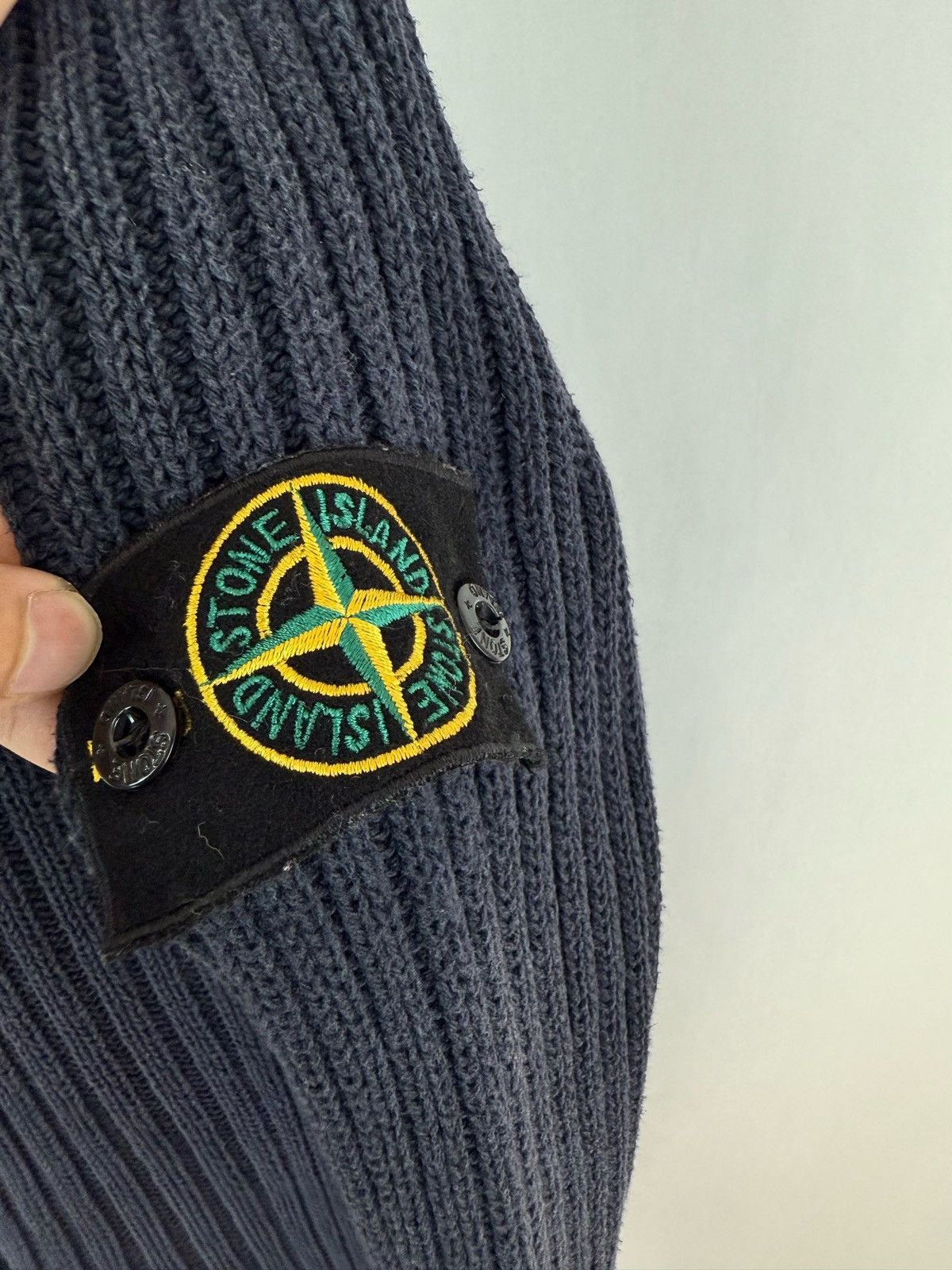 Stone Island STONE ISLAND 2004ss Archive Oversized Boat Neck Knit Size US XL / EU 56 / 4 - 7 Thumbnail