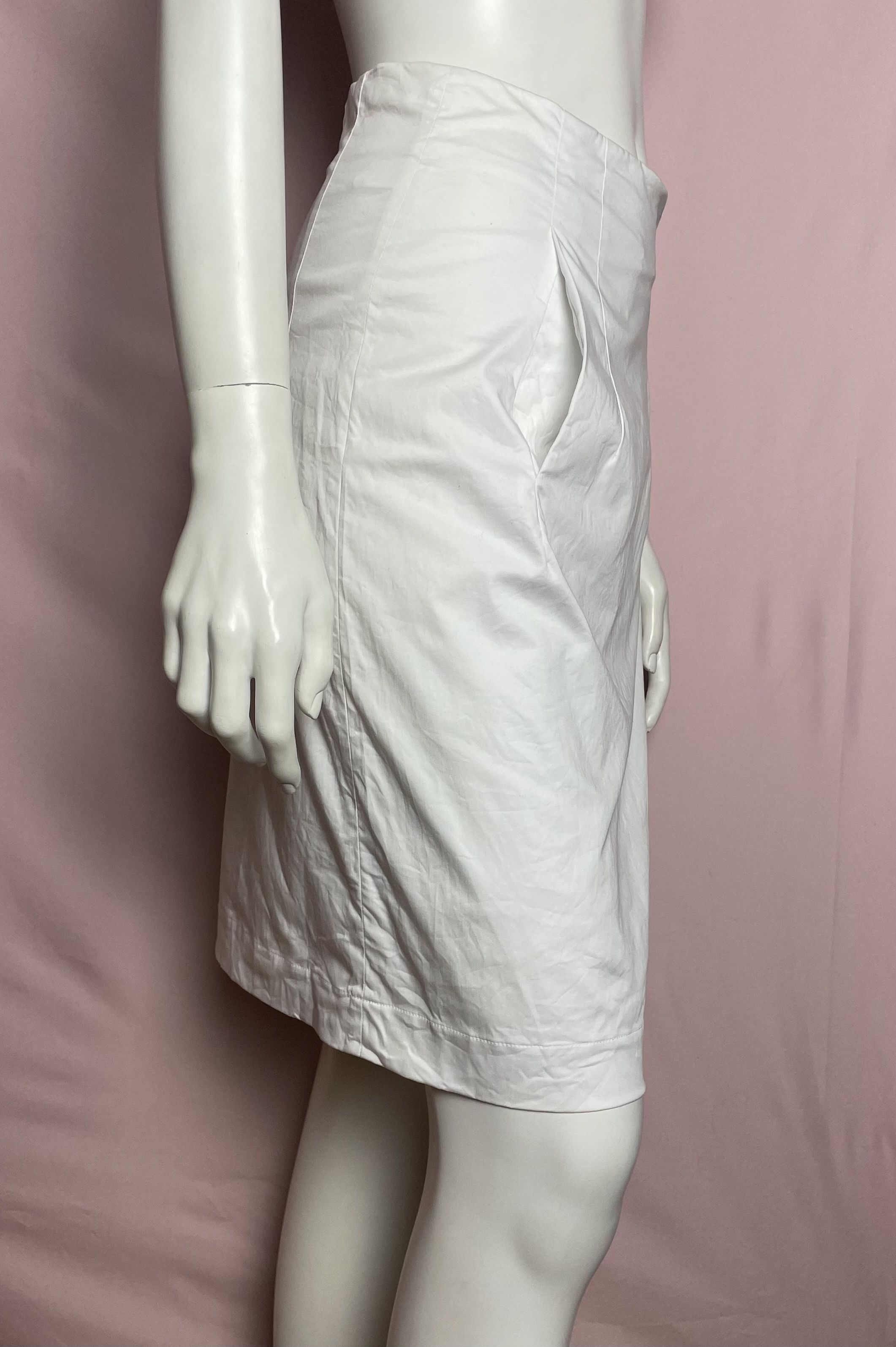 Jil Sander Jil Sander White Elegant Pencil Skirt Size EU36 Size 26" / US 2 / IT 38 - 5 Thumbnail