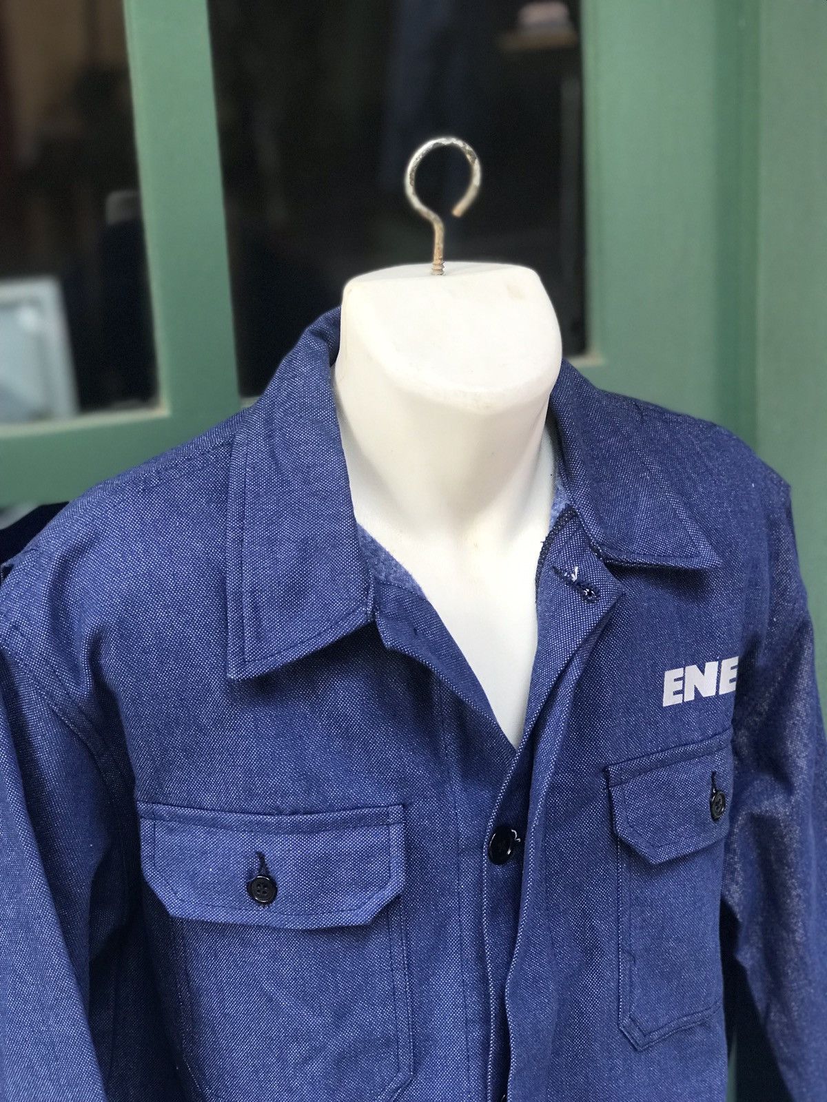 Other THICK DENIM AND SOFT FLANNEL LIGHT BLUE WORK JACKET Size US L / EU 52-54 / 3 - 4 Thumbnail