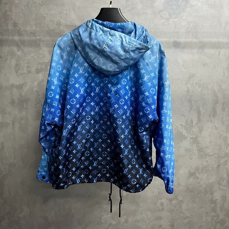 Louis Vuitton Blue Logo Print Hooded Jacket-2506 Size US S / EU 44-46 / 1 - 5 Thumbnail