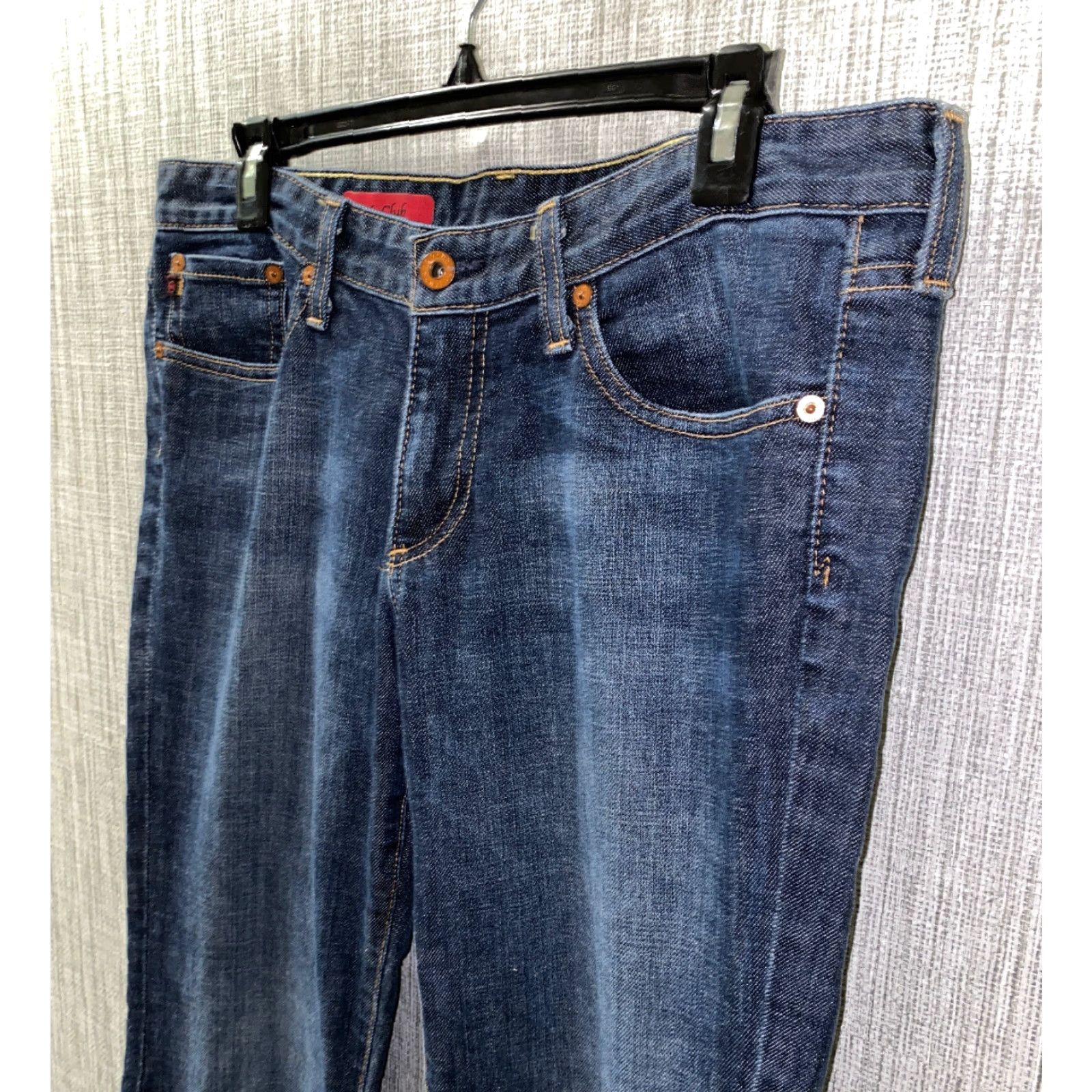 Denime AG Adriano Goldschmied THE CLUB Denim Jeans 35R Women Blue 33 Inseam Flair Size 24" / US 00 / IT 34 - 3 Thumbnail