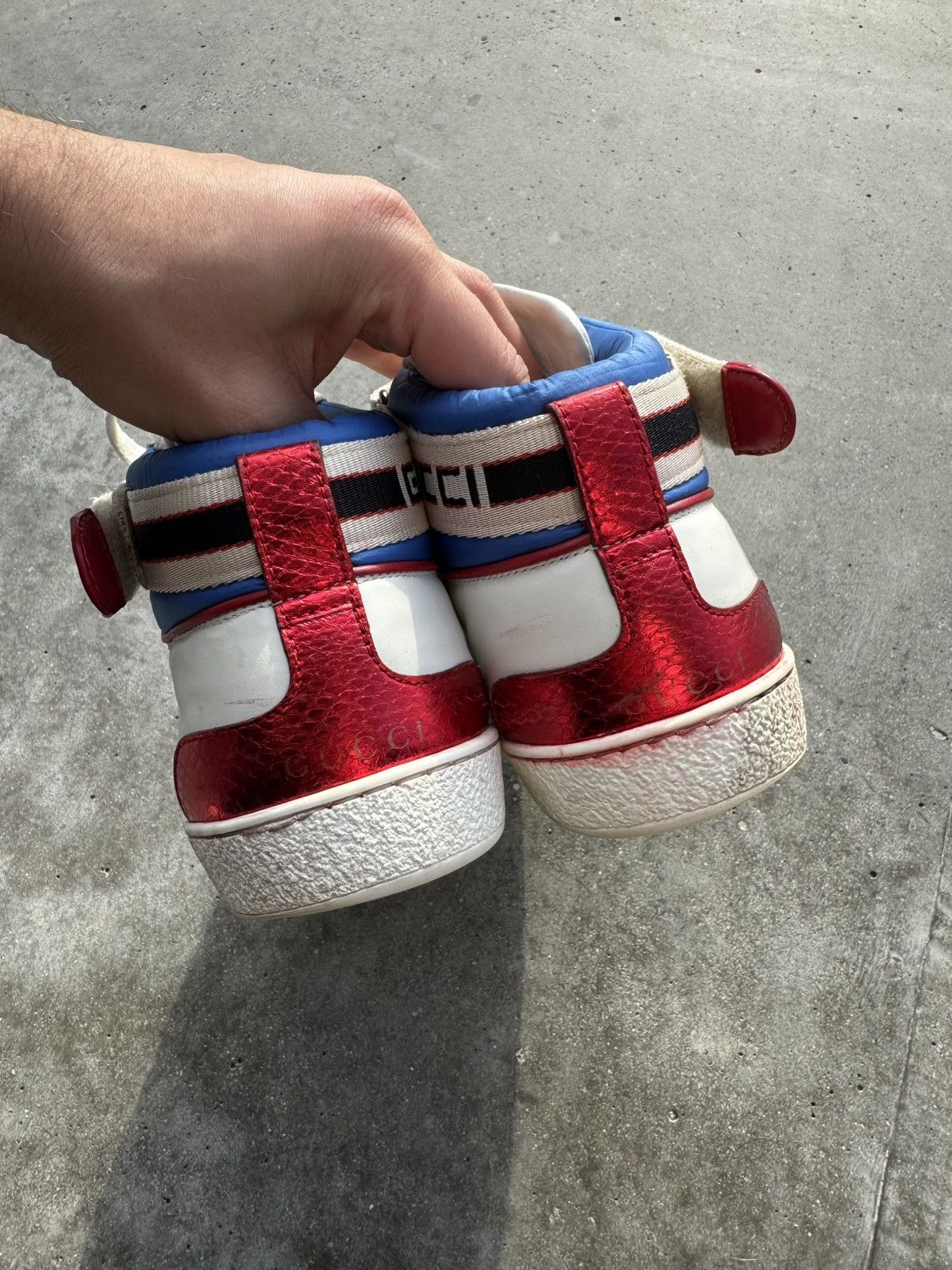 Gucci Gucci Ace Sneakers Hi-top designer archive Strap Hype Size US 8 / EU 41 - 5 Thumbnail