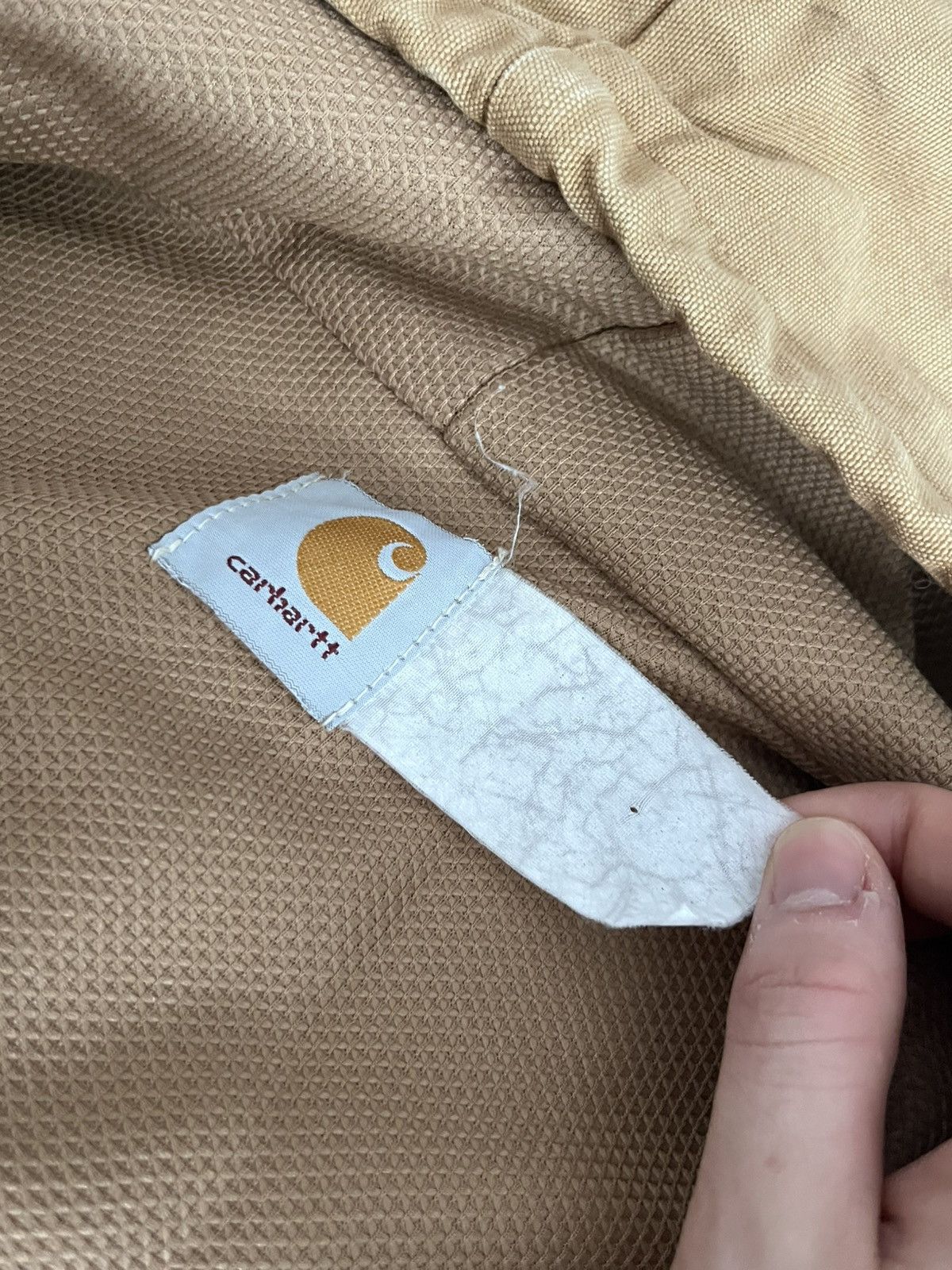 Carhartt Vintage Carhartt Tan Active Thermal Lined Waffle 90’s Jacket Size US L / EU 52-54 / 3 - 5 Thumbnail