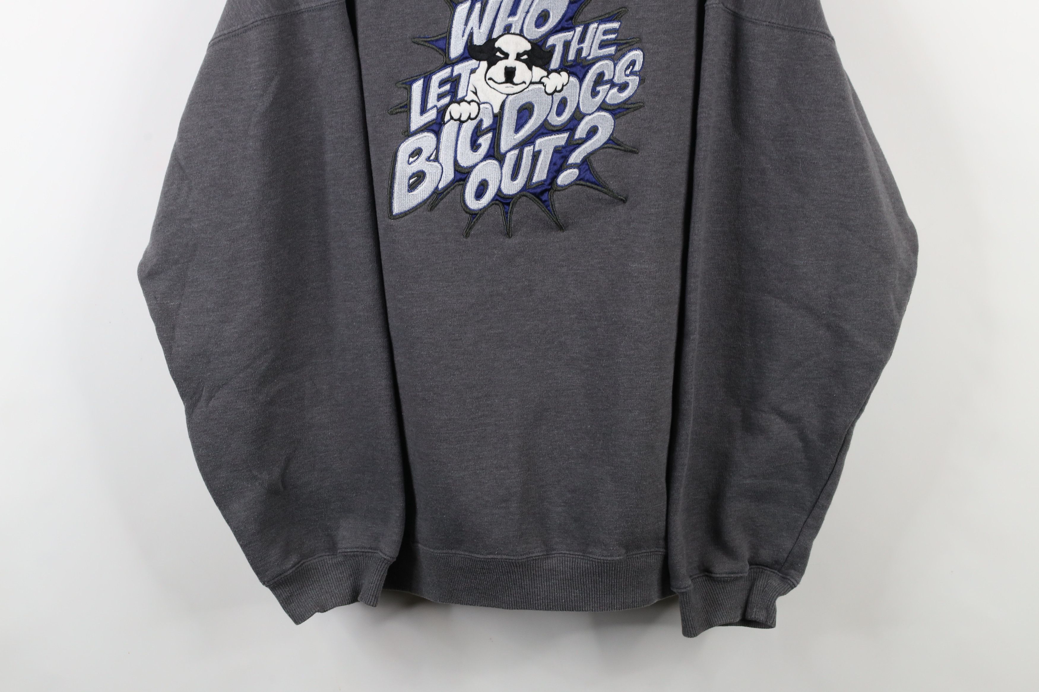 Big Dogs × Vintage Vintage 90s Big Dogs Who Let The Big Dogs Out Sweatshirt Size US L / EU 52-54 / 3 - 3 Thumbnail