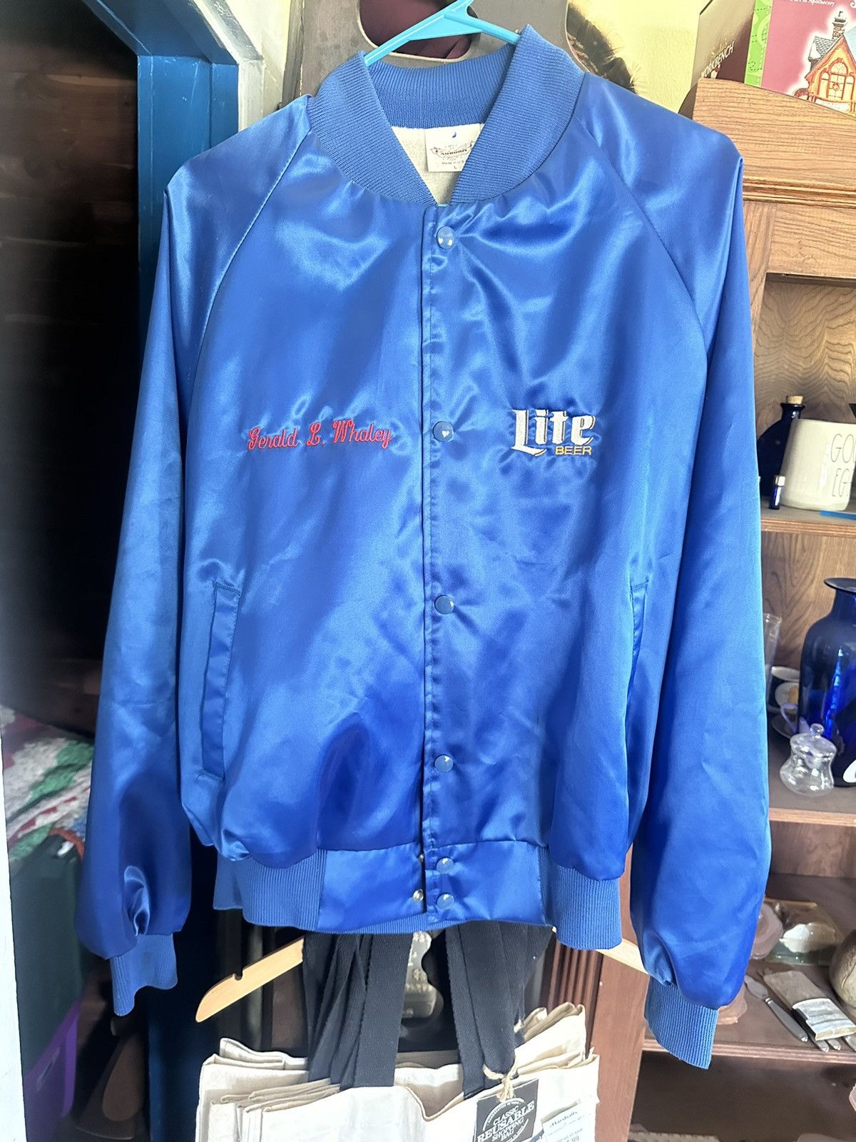 Miller light beer button up jacket