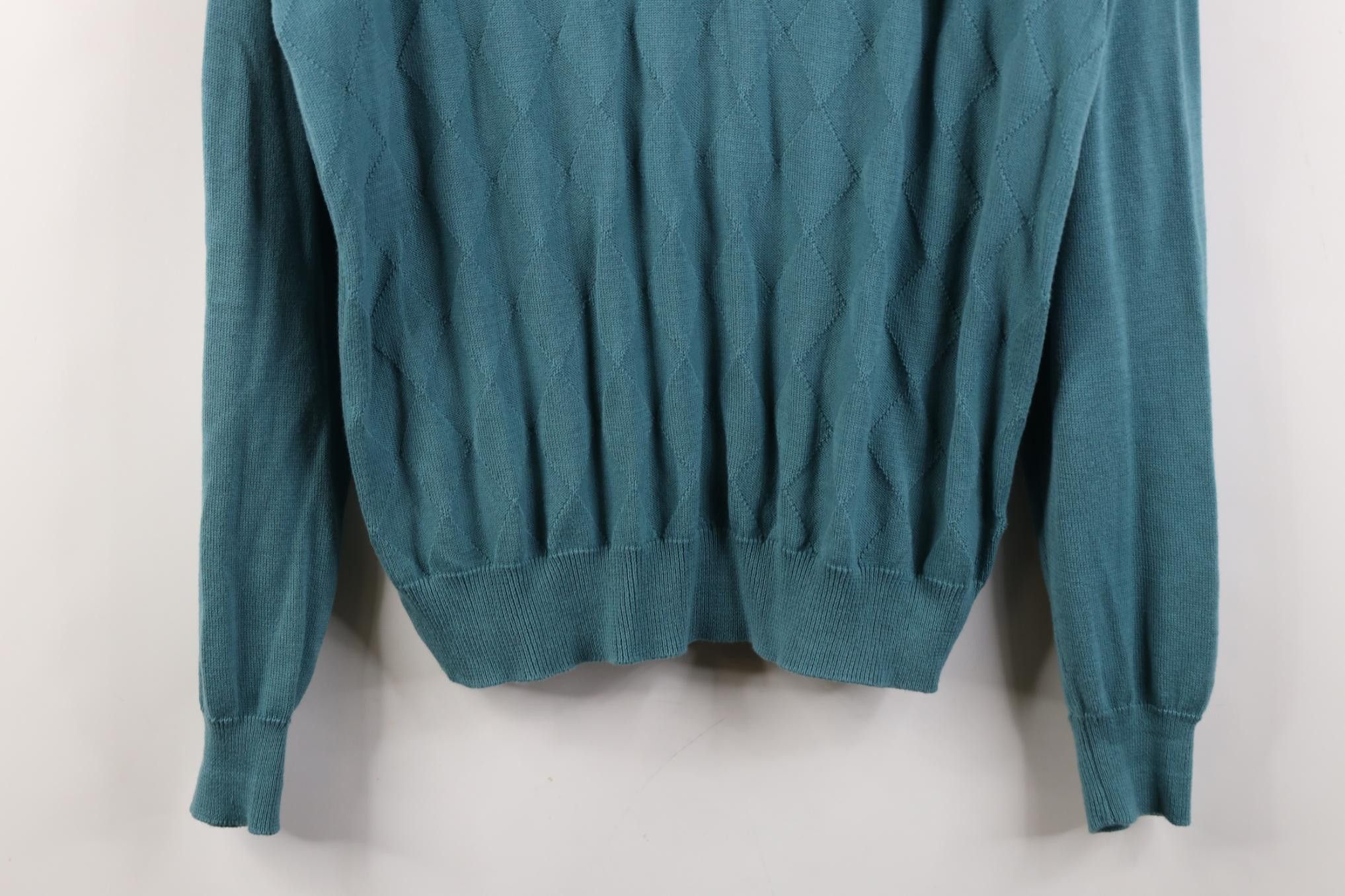 Vintage Vintage 90s Y2K Streetwear Combed Cotton Knit Golf Sweater Size US M / EU 48-50 / 2 - 3 Thumbnail