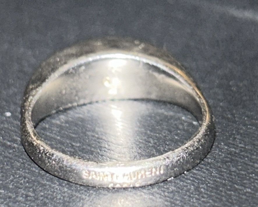 Saint Laurent Paris Saint Laurent Volum Ring Brass Metal Argent Oxyde size US 6 Size ONE SIZE - 7 Thumbnail