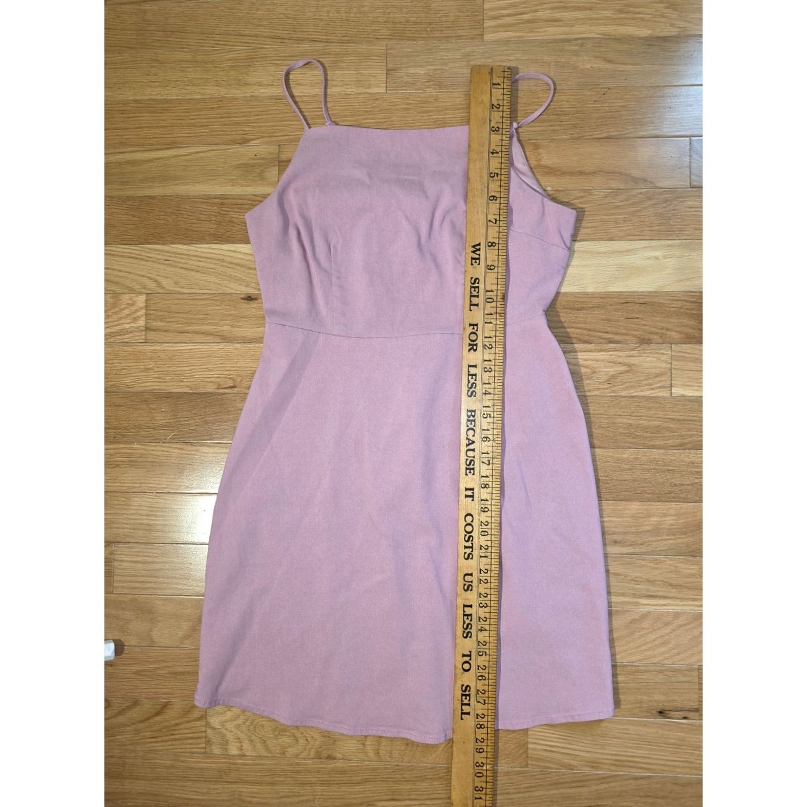 Forever 21 Forever 21 Mini Dress Women's M Mauve Pink Sleeveless Back Tie Cut Out Square Neck Casual Party/Cocktail Summer Spring Womens Mens Girls Size M / US 6-8 / IT 42-44 - 7 Thumbnail