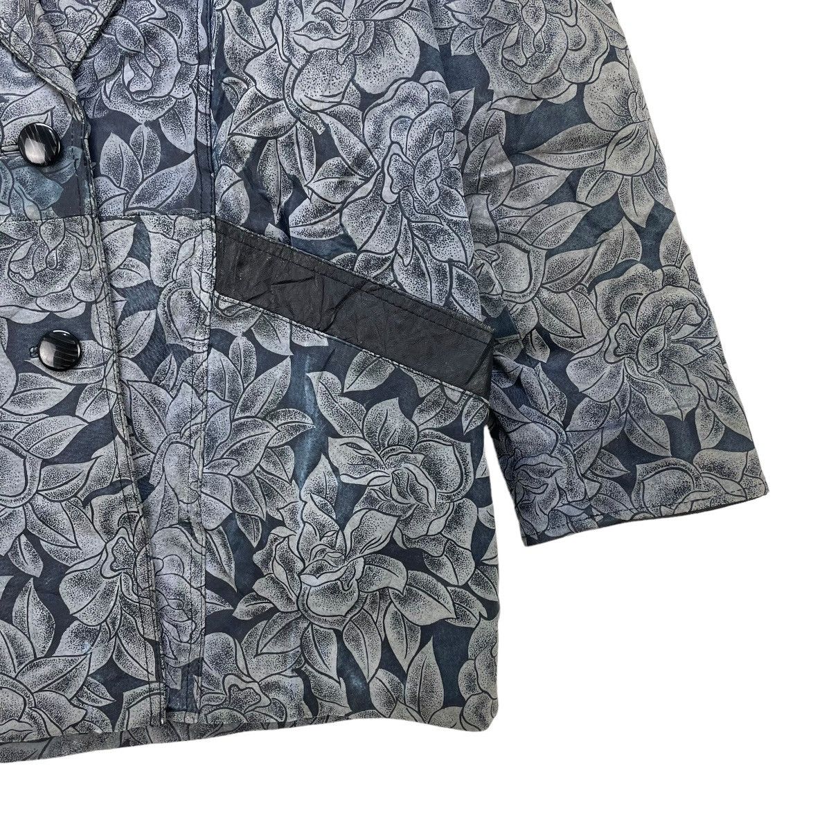 Designer × Japanese Brand Vintage Leather Full Print Floral Jacket Size M / US 6-8 / IT 42-44 - 5 Thumbnail