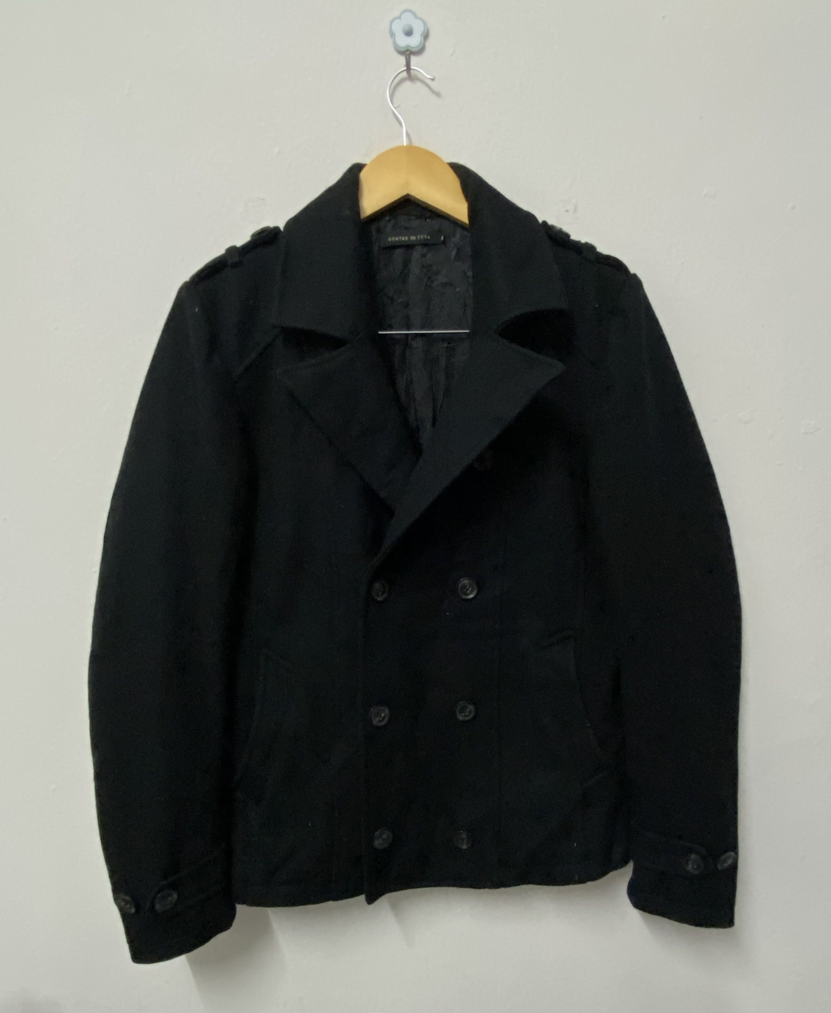 GOSTAR DE FUGA VTG Gostar De Fuga Double Breasted Wool Jacket Black Size US S / EU 44-46 / 1 - 1 Thumbnail