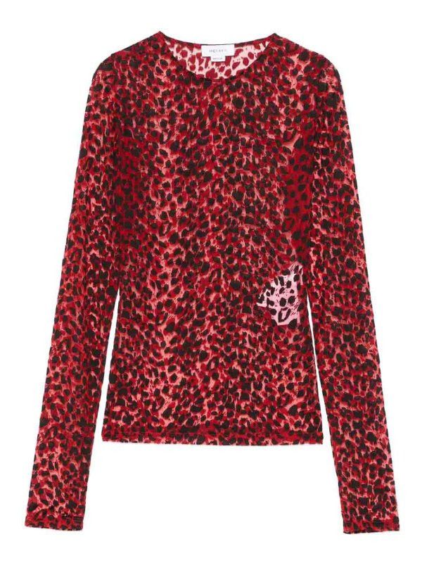 Alexander McQueen o1srvl11e0226 Leopard Devoré Top In Multicolor Size M / US 6-8 / IT 42-44 - 1 Thumbnail