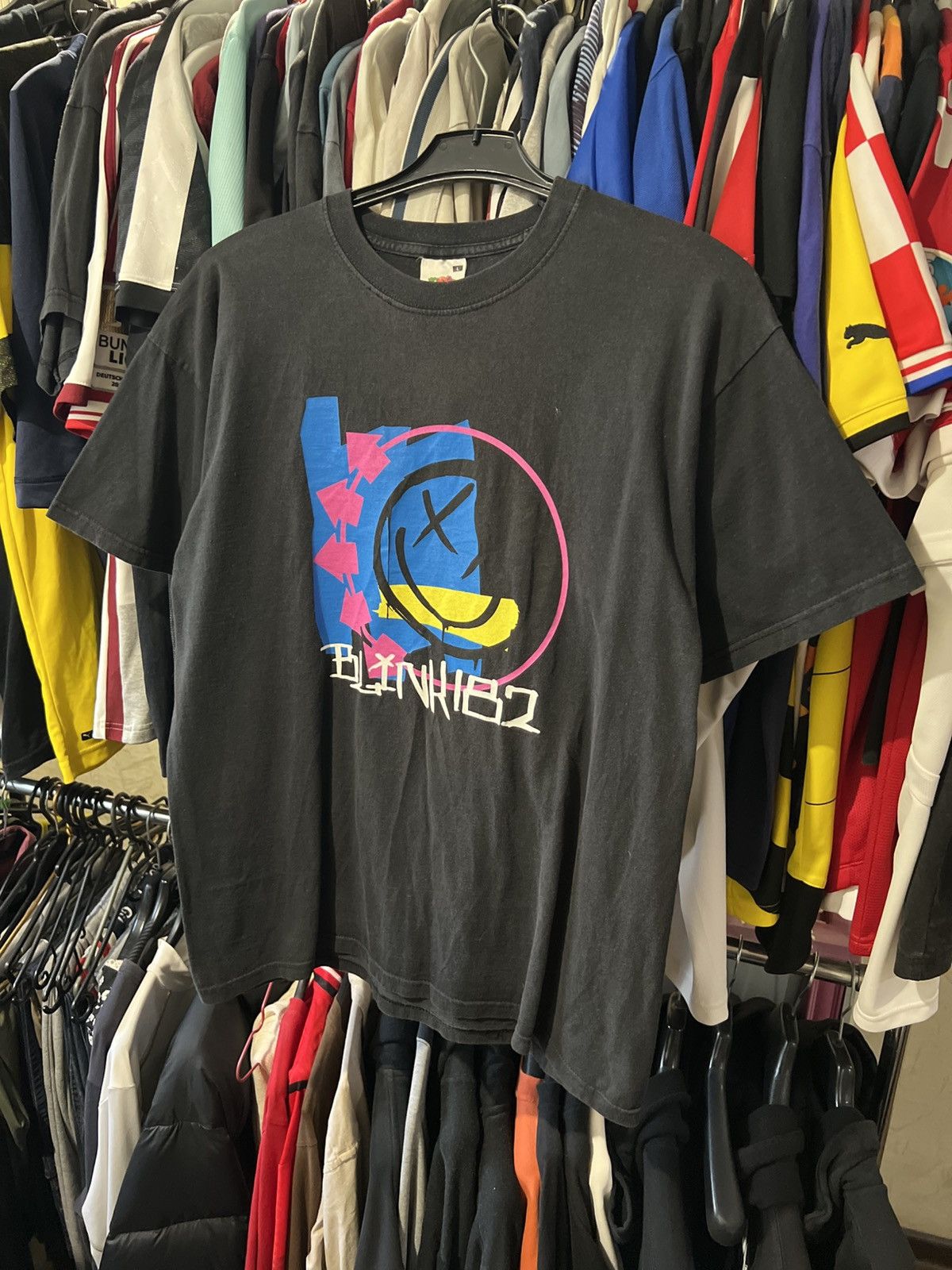 Band Tees × Vintage 2010 VINTAGE BLINK 182 SMILE LOGO BAND AOP Y2K ROCK T SHIRT Size US L / EU 52-54 / 3 - 1 Thumbnail