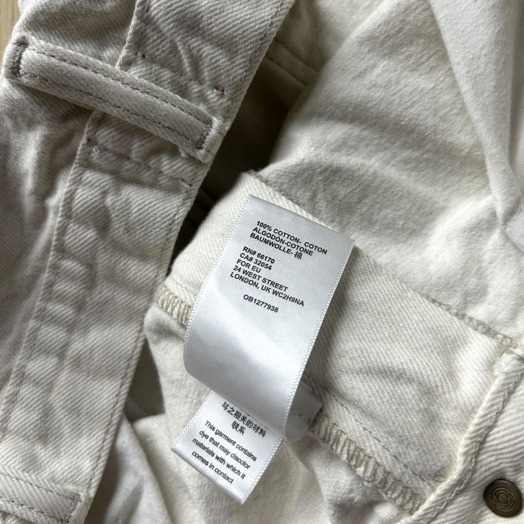Bdg BDG Urban Outfitters Mens Jeans - White Carpenter High Rise 36 Size US 36 / EU 52 - 4 Thumbnail
