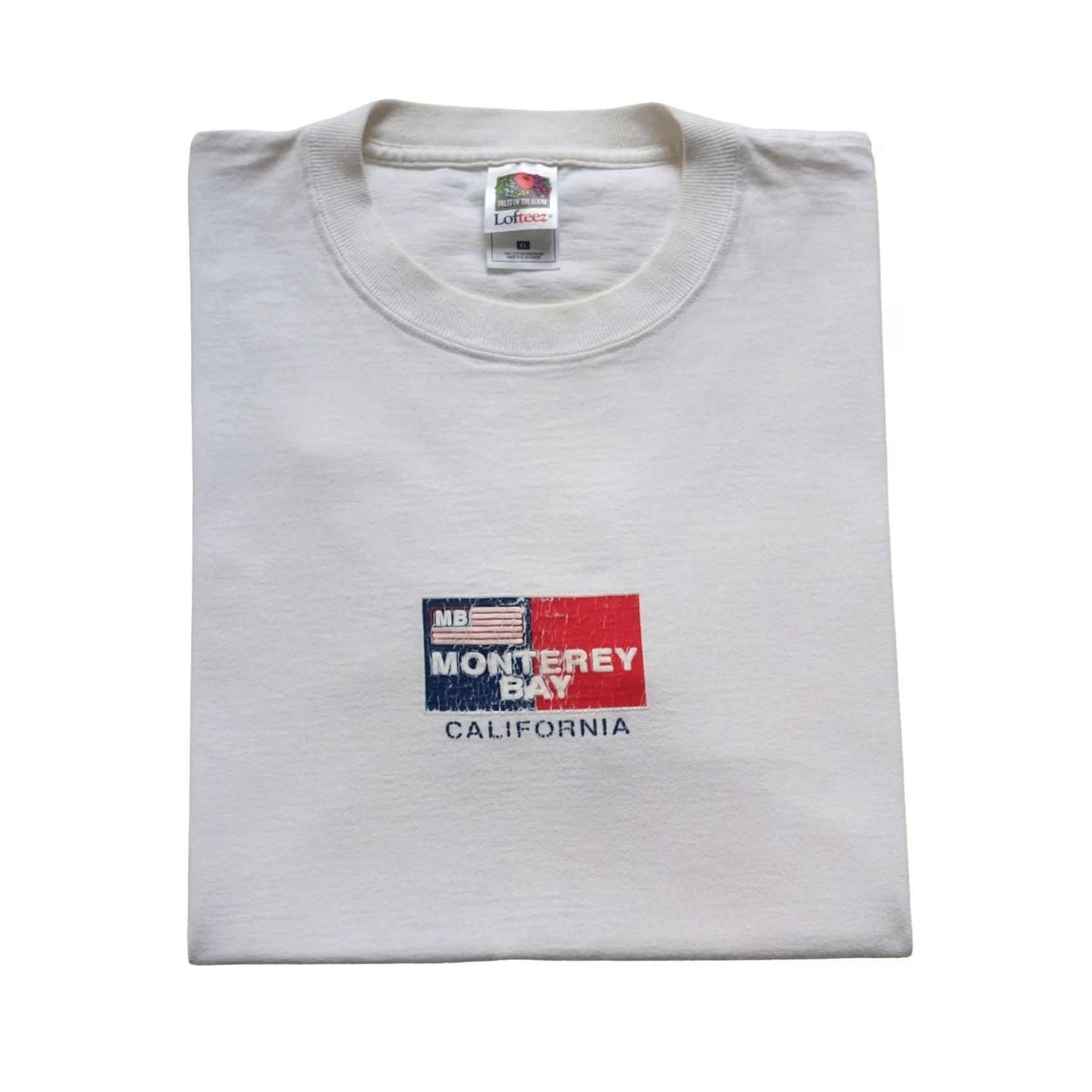 Fruit Of The Loom VINTAGE Fruit of the Loom 90s Monterey Bay California Beach Graphic T Shirt XL White Mens Short Sleeve Crew Neck Size US XL / EU 56 / 4 - 2 Thumbnail