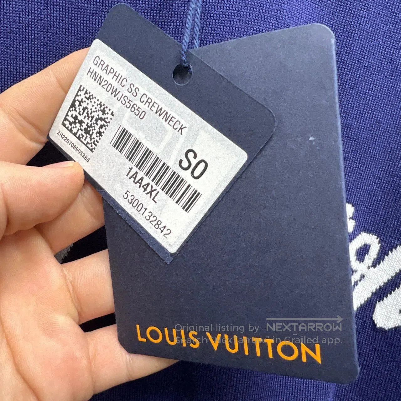 Louis Vuitton louis vuitton blue short sleeve t. Size US S / EU 44-46 / 1 - 4 Thumbnail