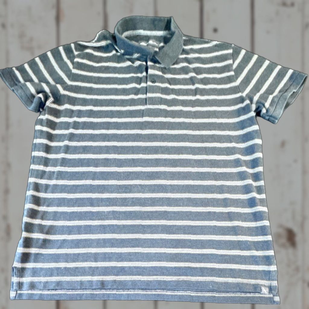 Eddie Bauer Eddie Bauer Polo Shirt Short Sleeve Men's XL Gray Striped Shirt Size US XL / EU 56 / 4 - 1 Thumbnail