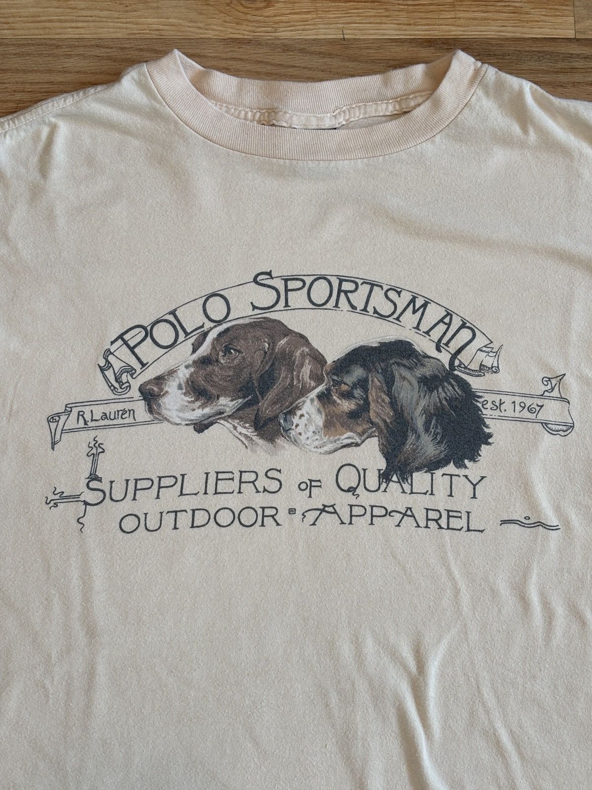 Polo Ralph Lauren Vintage Polo Country Sportsman Ralph Lauren Dog Tee Hunting Size US L / EU 52-54 / 3 - 3 Thumbnail