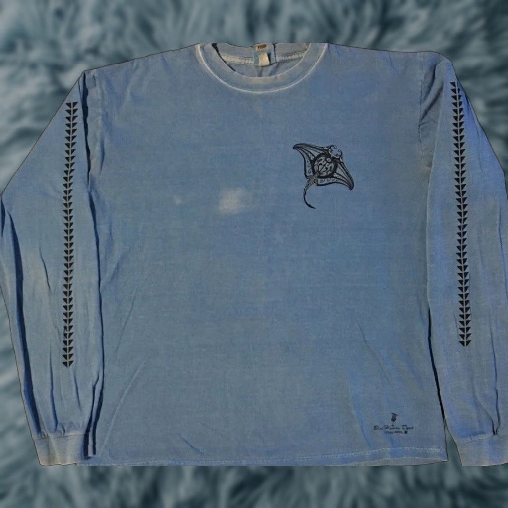 Vintage Vtg Hawaii Tribal Stingray Faded Shirt S Beach Surf Skate Grunge Biker Y2K 90s Size US S / EU 44-46 / 1 - 1 Thumbnail