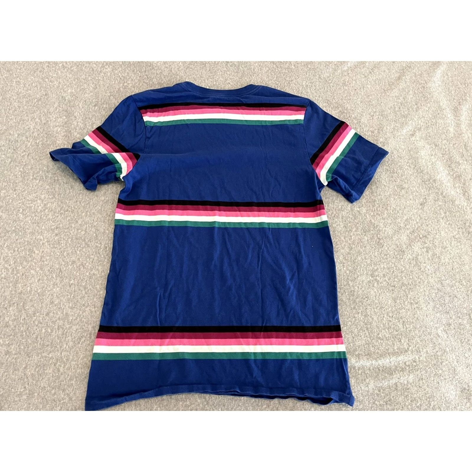 Nike Nike Court Tee Shirt Striped Blue Size Small Men T-Shirt Short Sleeve Cotton Size US S / EU 44-46 / 1 - 5 Thumbnail