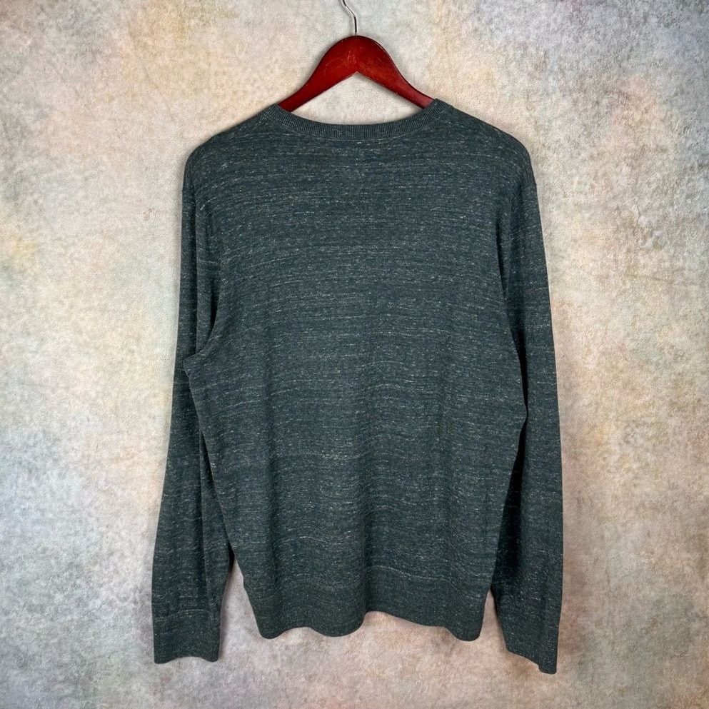 Gap × Vintage 2000s Gap V Neck Knit Sweater Mens Sz M Dark Gray Pullover Size US M / EU 48-50 / 2 - 3 Thumbnail