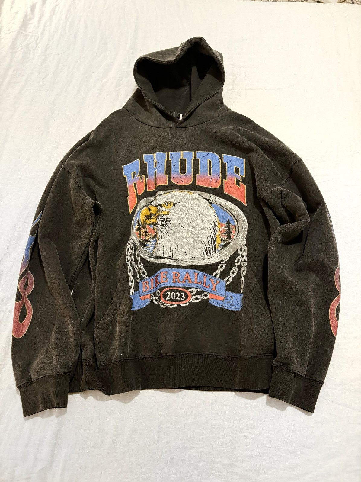 Rhude RHUDE - SCREAMING EAGLE HOODIE Size US XL / EU 56 / 4 - 1 Thumbnail