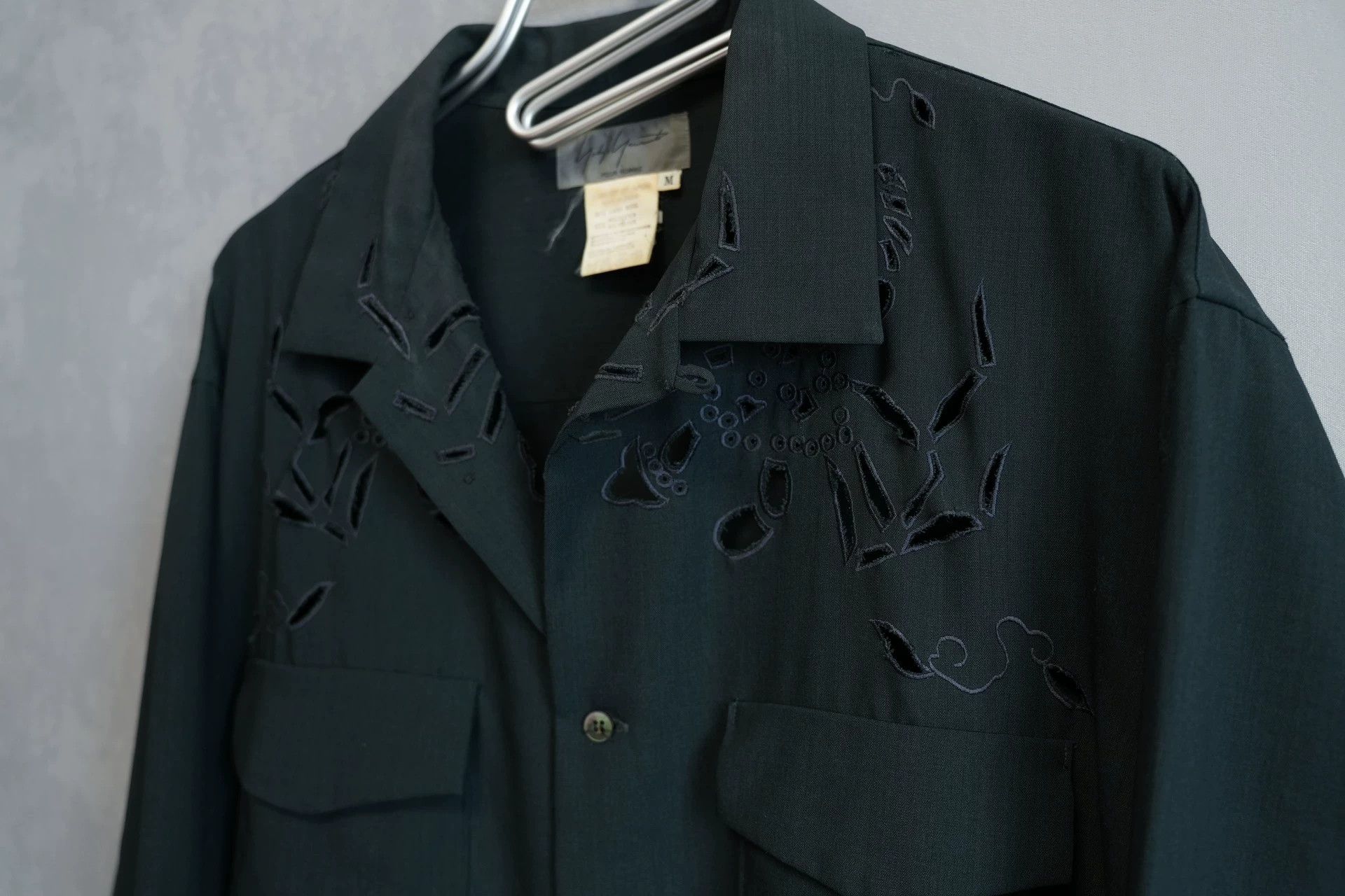 Yohji Yamamoto Yohji Yamamoto 96SS F&B Crab Hollow Shirt (Moth-eaten) Size US M / EU 48-50 / 2 - 5 Thumbnail